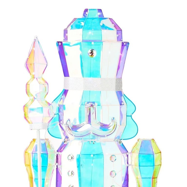 Holiday Time 72 Inch LED Lighted Iridescent Nutcracker
