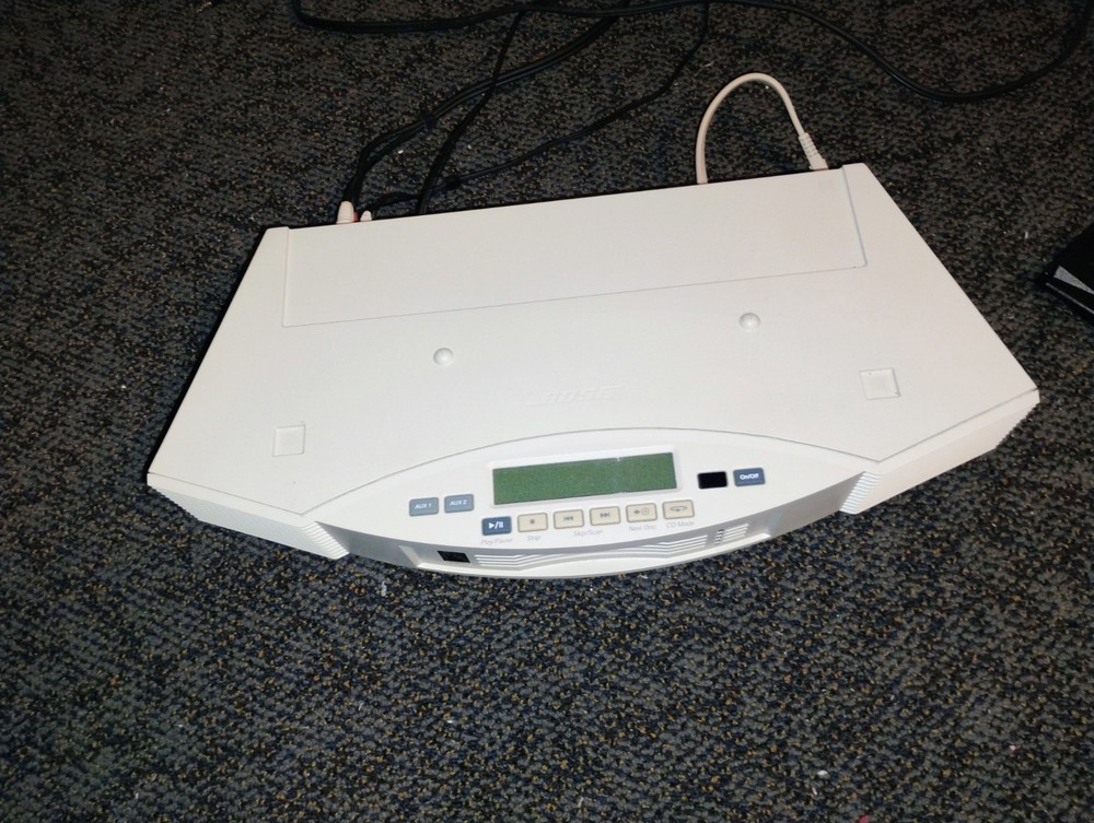 Bose Acoustic Wave II Multi-Disc Changer Accessory CD Music System White Tested
