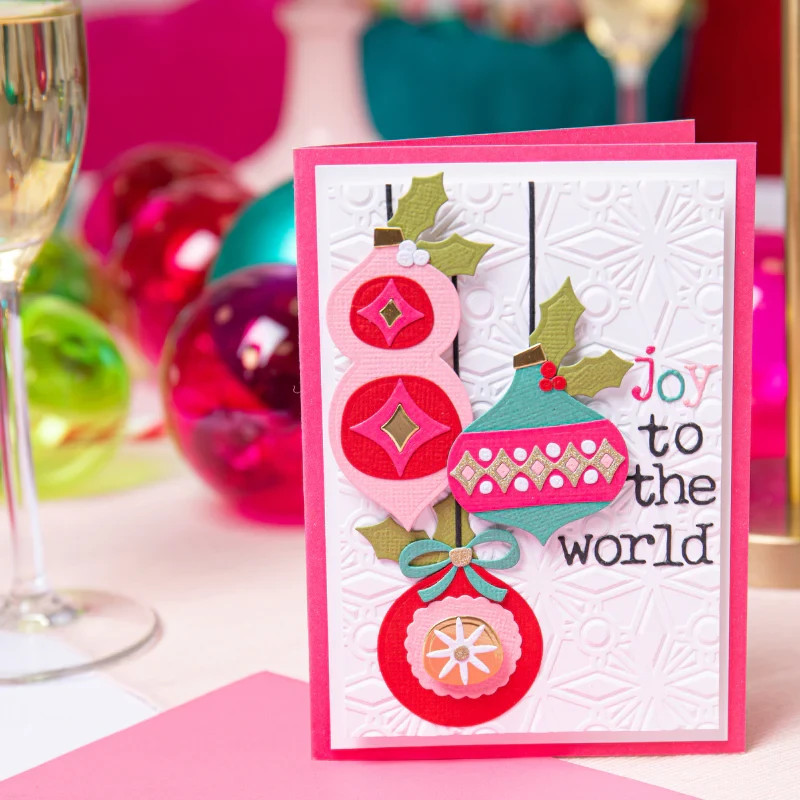 Sizzix "Funky Baubles" Ornaments Thinlits Dies- 665949 MSRP $25