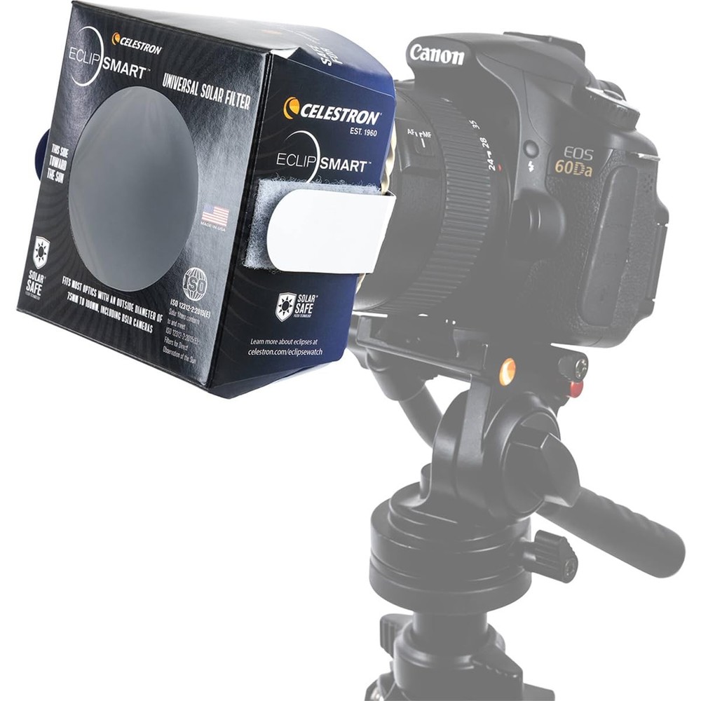 Celestron – EclipSmart Safe Solar Eclipse Telescope and Camera Filter – OD