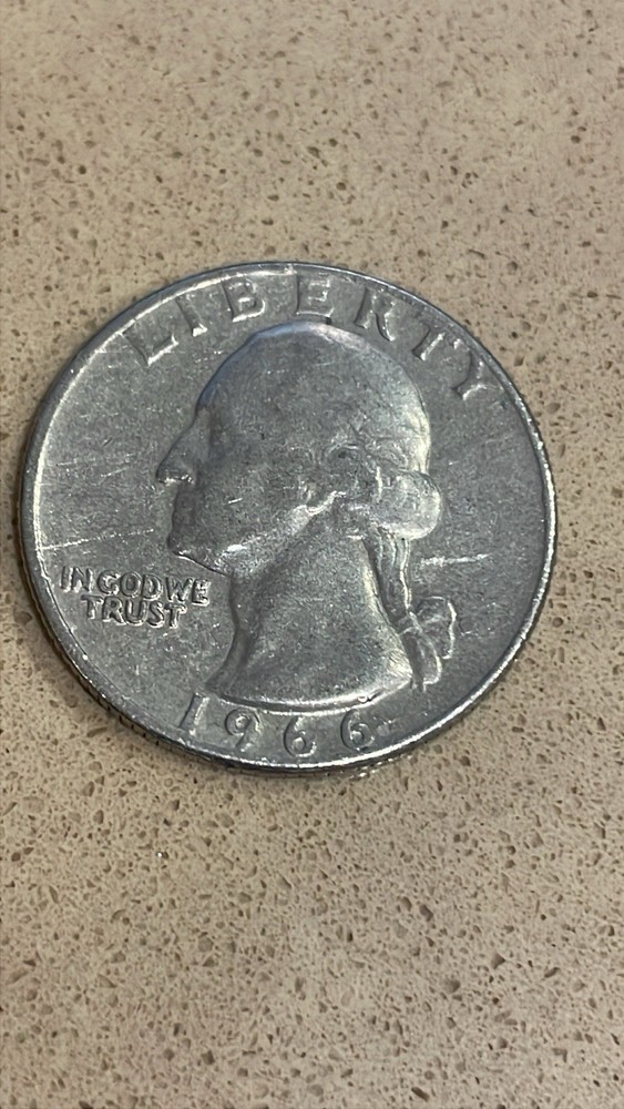 1966 Washington Quarter No Mint Mark Circulated