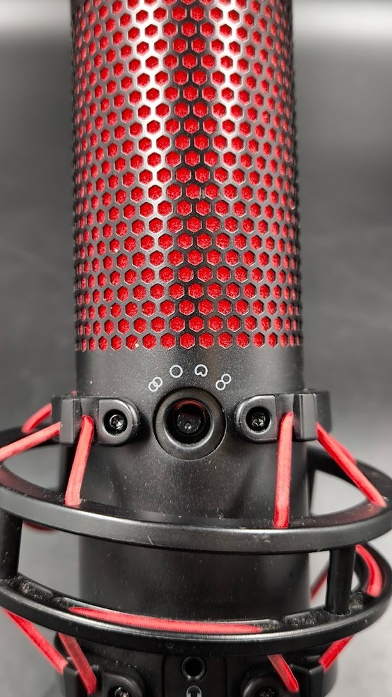 HyperX QuadCast Microphone Used Working Black/Red