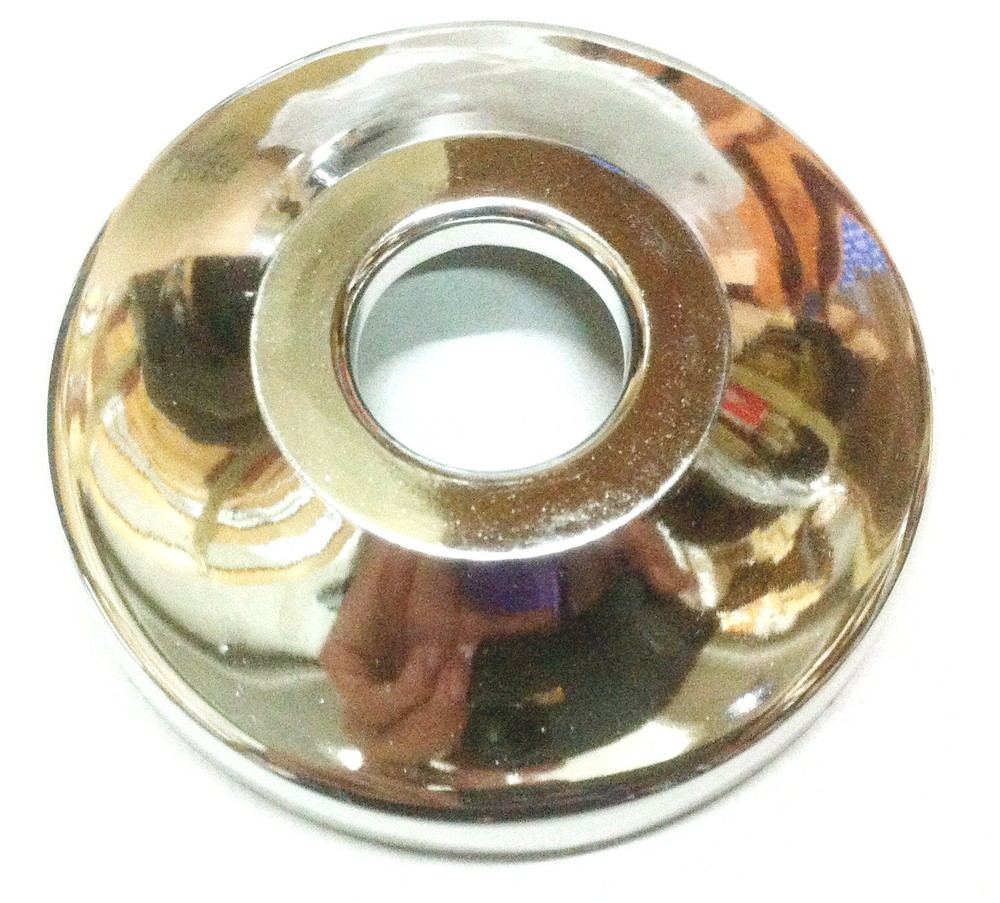 Fire Sprinkler Plastic Escutcheon Chrome - 1/2" IPS - 3” wide x 5/8” deep