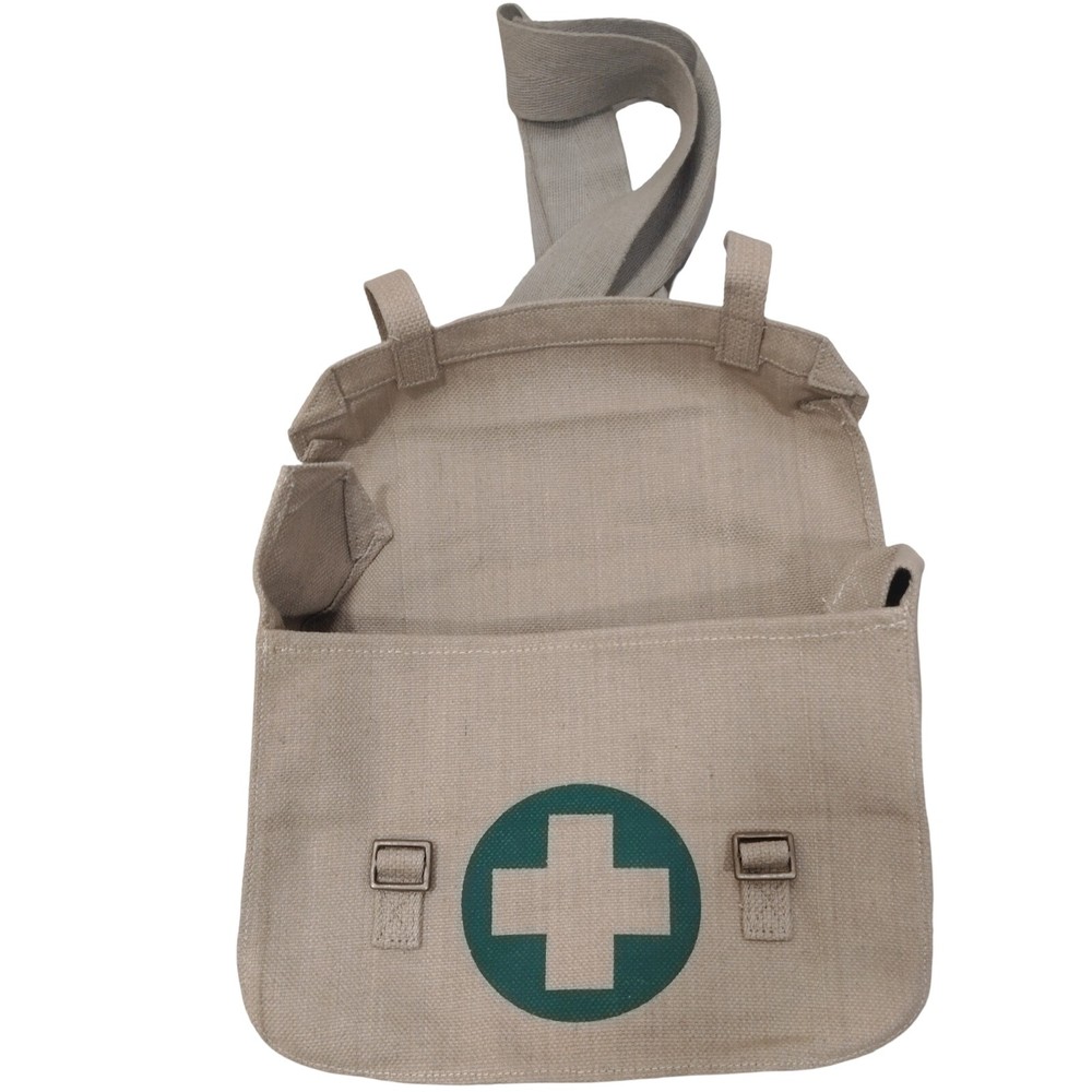 Medic Messenger Bag Adjustable Shoulder Strap Canvas , , Khaki,