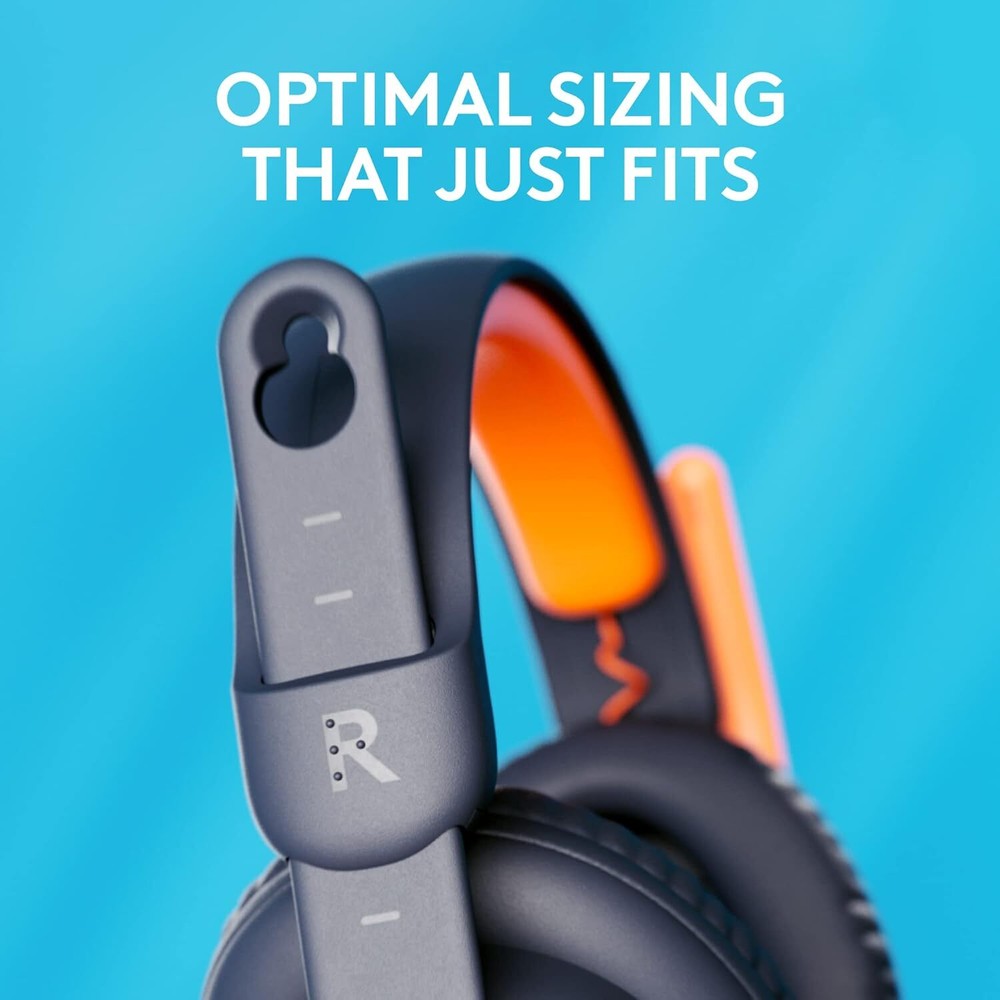 Logitech Zone Learn Wired Headsets for Learners USB-C Adjustable fit for Kids