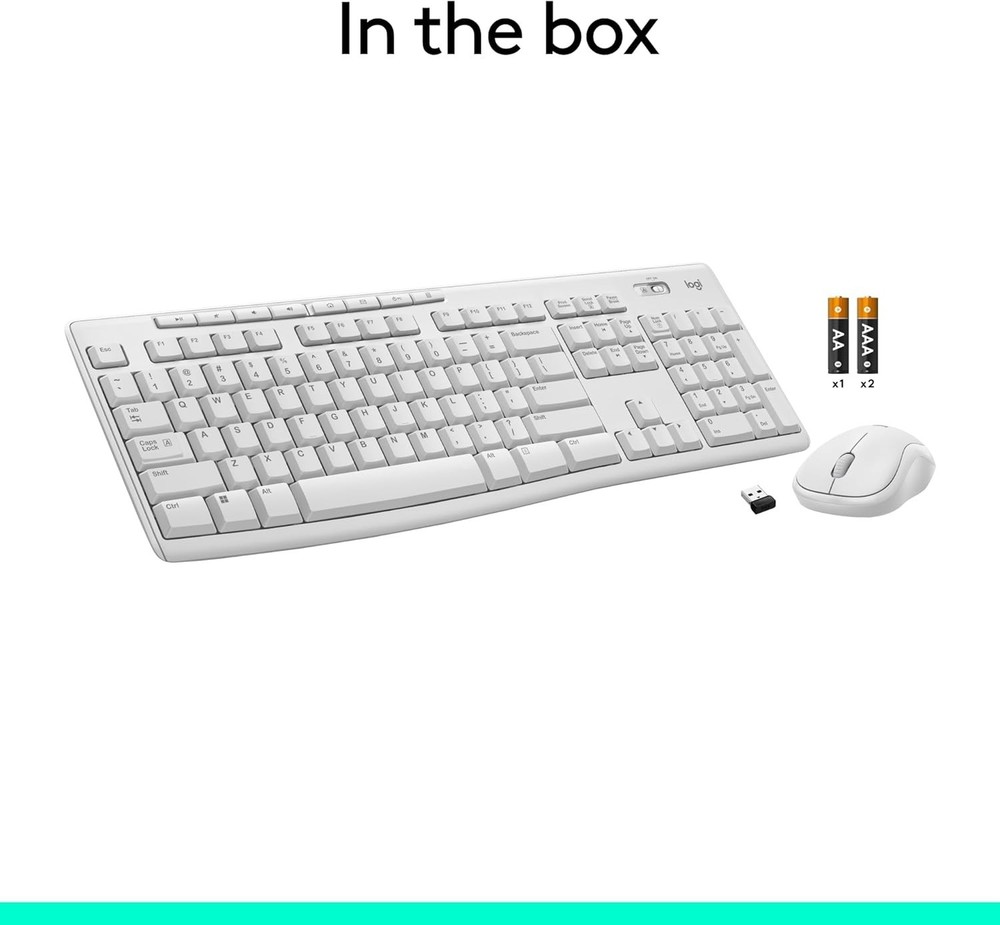 Logitech Wireless Combo MK270 Keyboard & Mouse Multimedia Keys Compact For PC