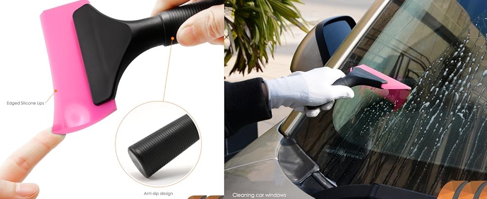 Small Squeee 5 inch Rubber Window Tint Windshield Scraper for Car,