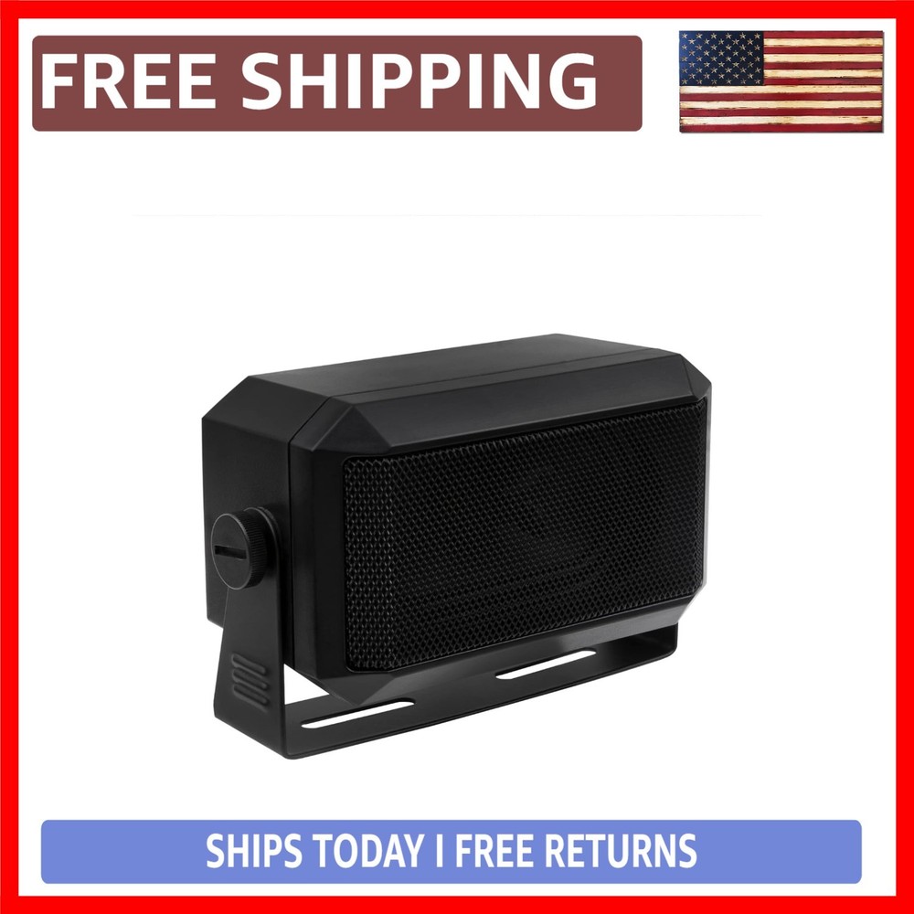 Rectangular 3.5mm Plug 5W External Speaker/CB Speaker for Ham Radio, CB and S