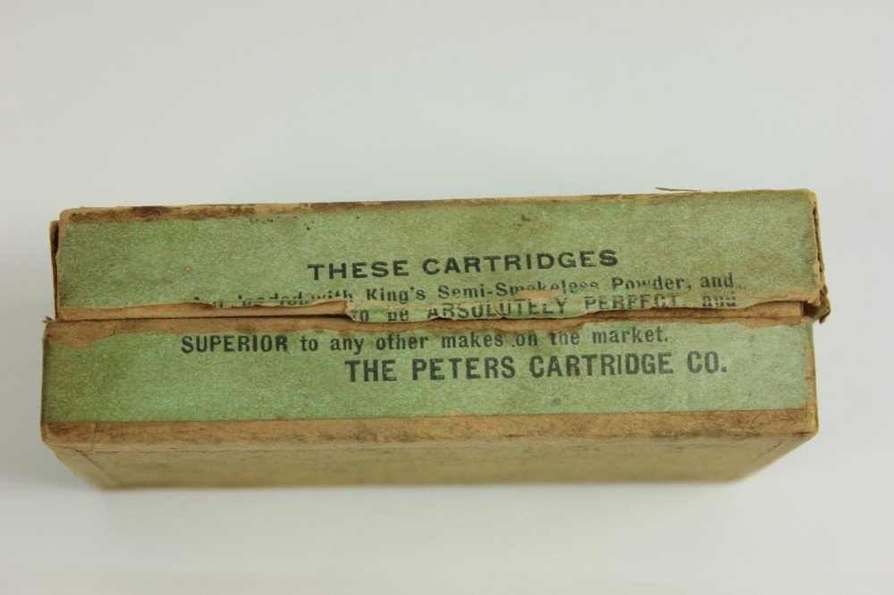 Antique PETERS .38 Cal CENTRAIL-FIRE CARTRIDGES Empty Cardboard Shell Box