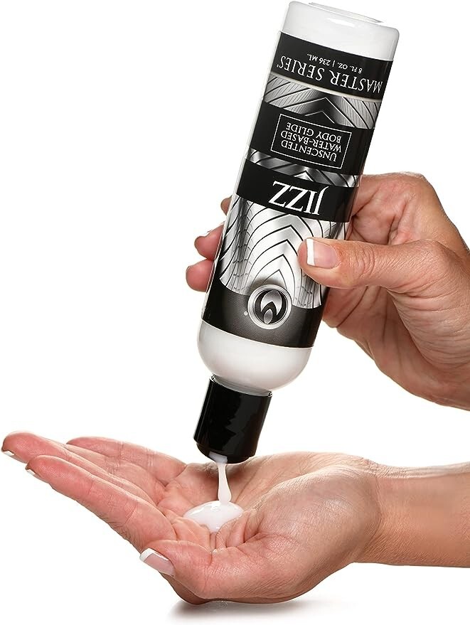 Master Series Jizz Unscented Water-Based Lube, 8 Ounce
