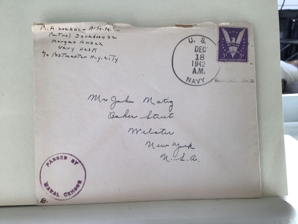 U.S. Naval  Censor 1942 stamps cover Ref R25629