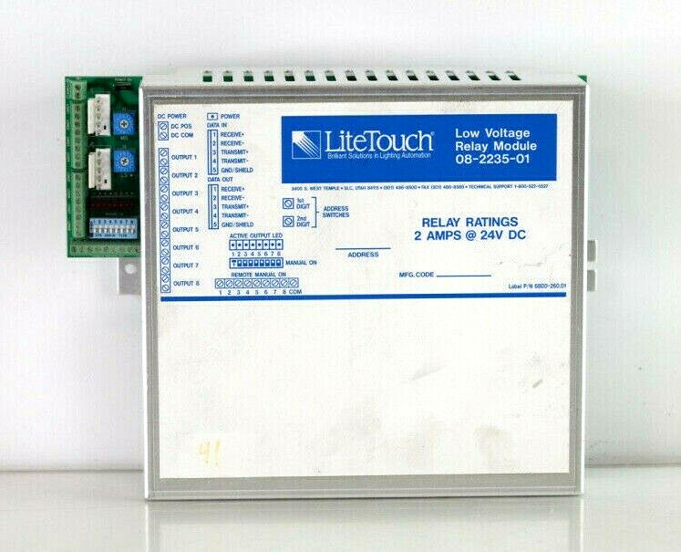 LiteTouch/ Savant Low Voltage Relay Module 08-2235-01 d346