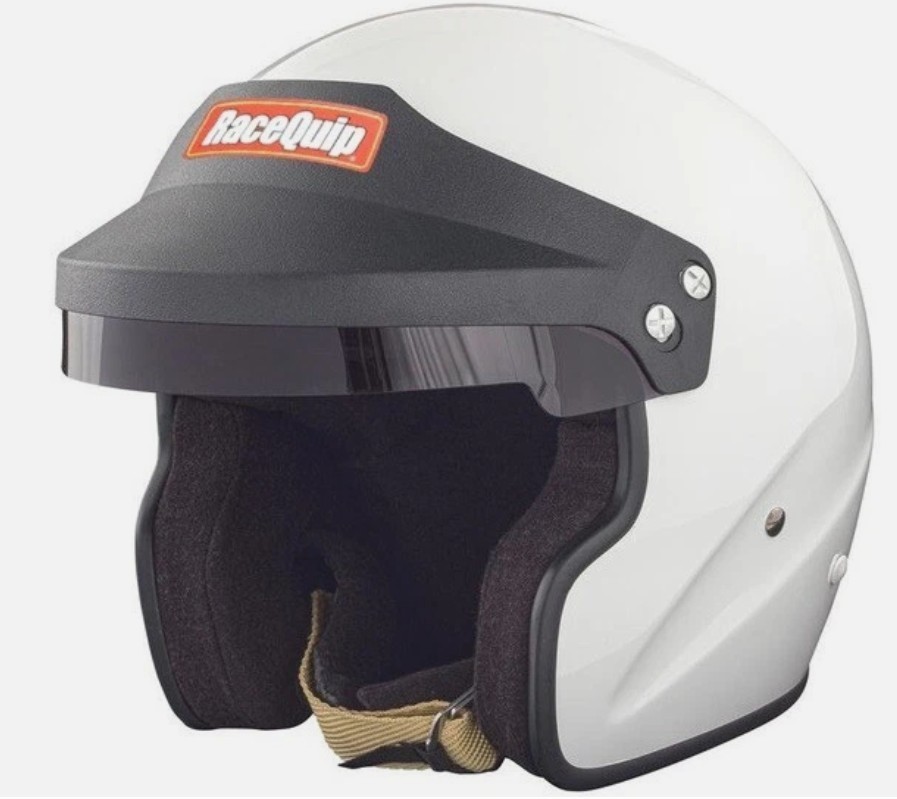 RaceQuip open face helmet XLarge, White