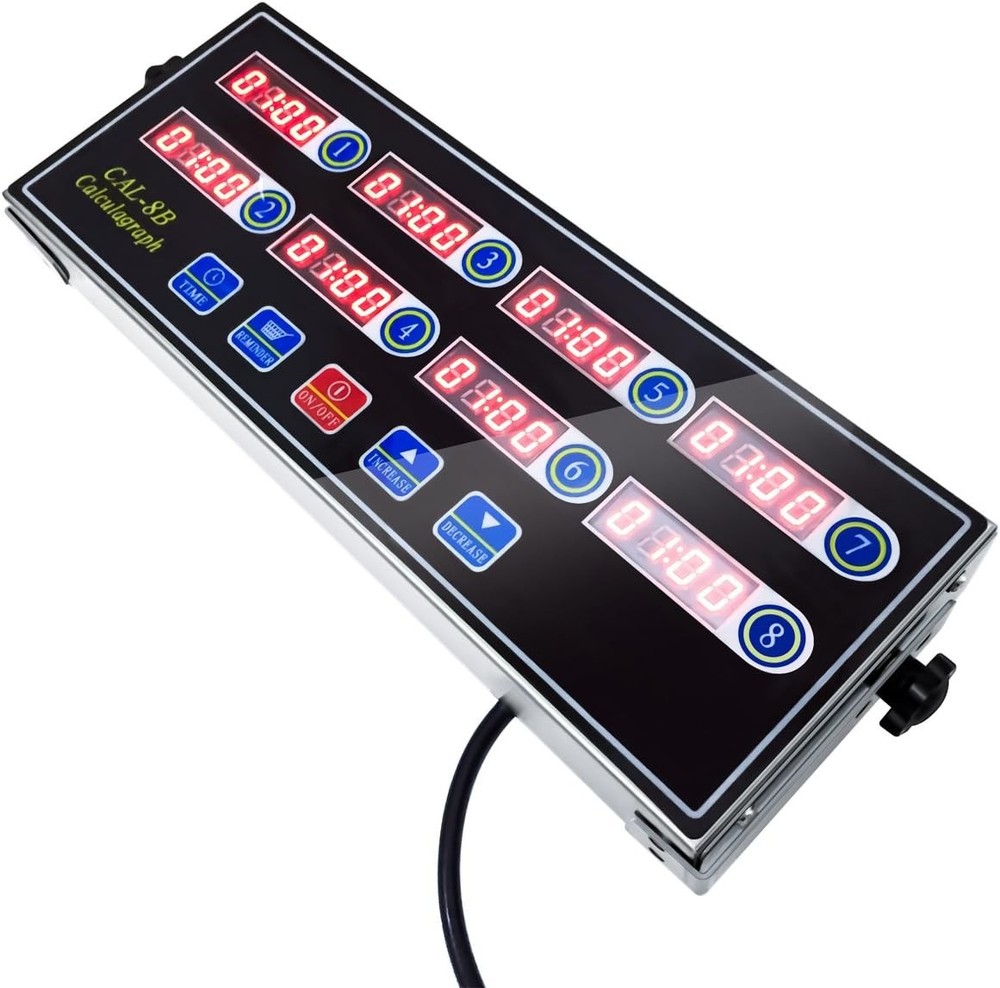 Commercial 8 Channel Kitchen Timer Digital Restaurant Timer