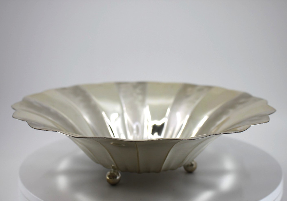 WMF IKORA Silverplate Footed Bowl Germany 9.25"in diameter