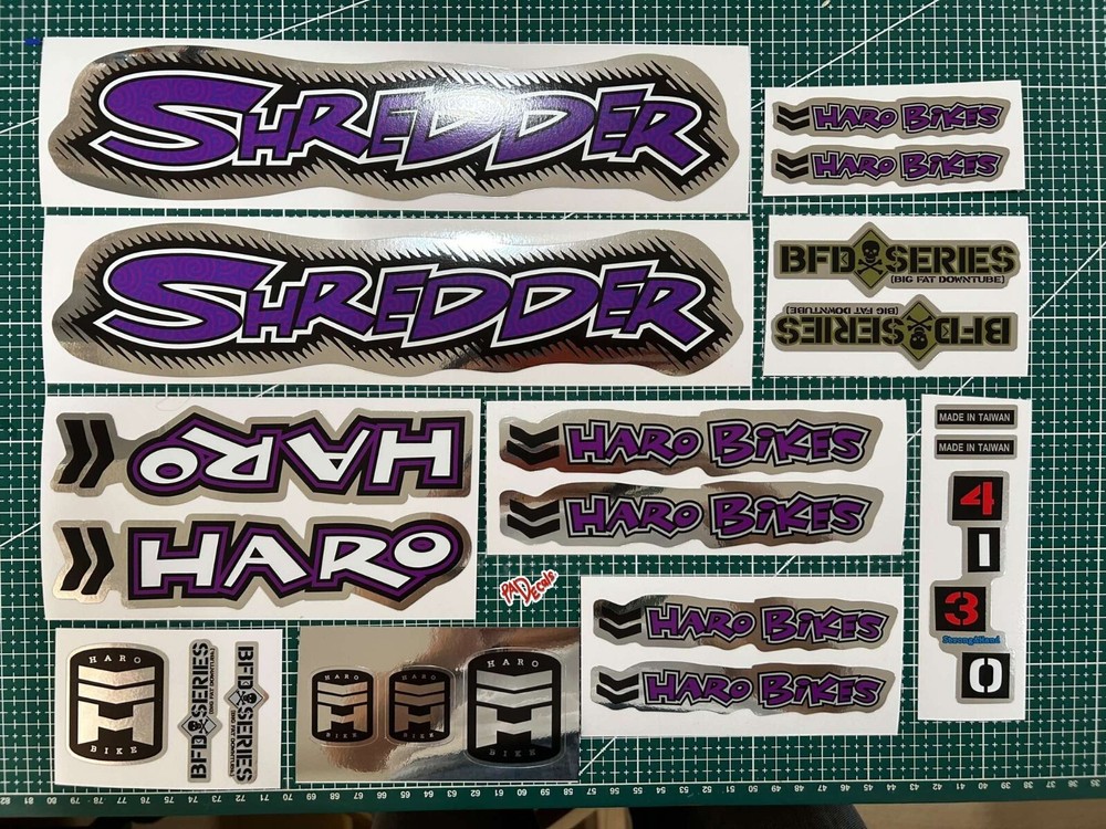 1996 Haro Shredder bmx sticker decals