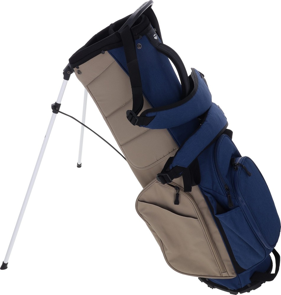 TaylorMade FlexTech No Logo Navy Tan Stand Golf Bag