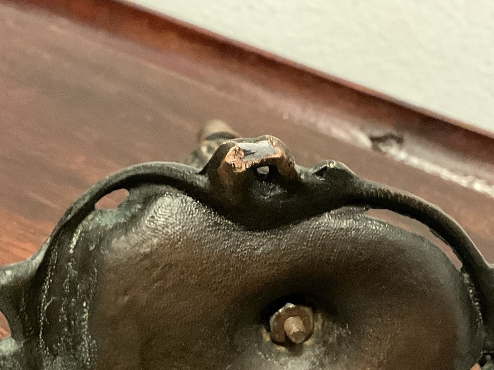 Antique Victorian Figural Cherub Thimble Thread Holder