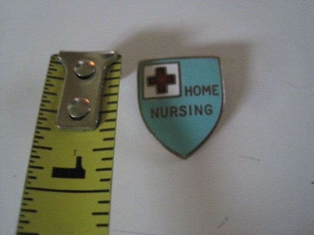 Home Nursing Shield Pin Vintage