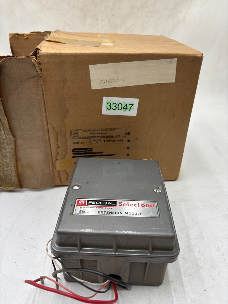 Federal Signal SelecTone EM-3 Extension Module Audio Amplifier