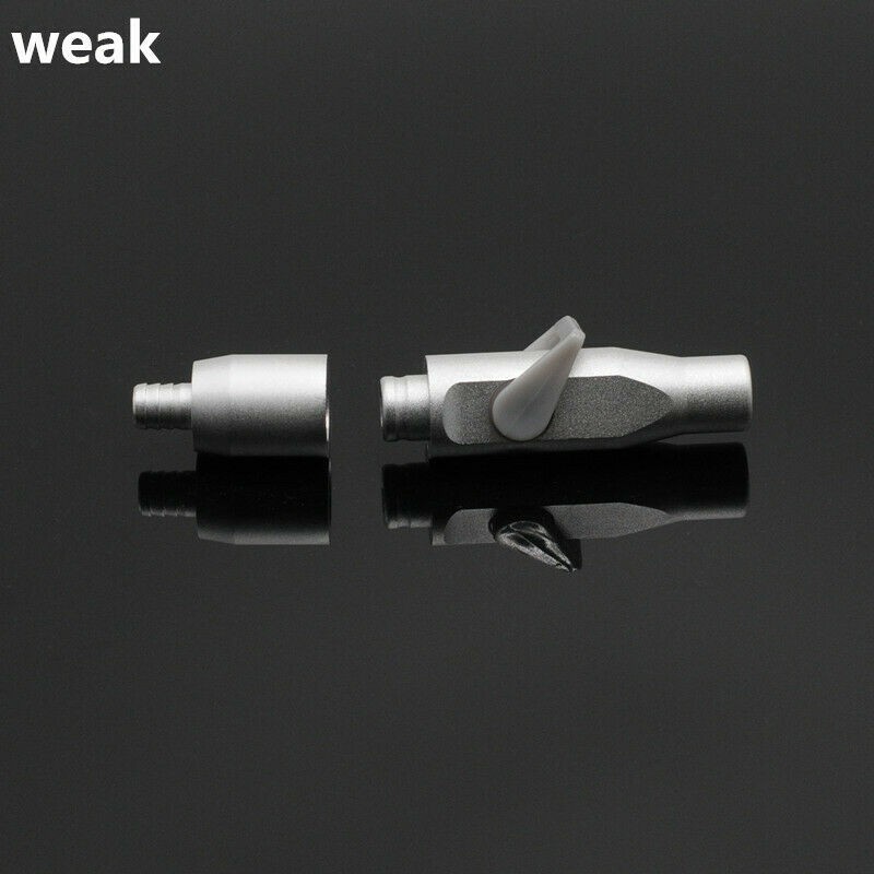 2 Pcs Dental Universal Saliva Ejector Suction Valves Strong & Weak Tip Adaptor