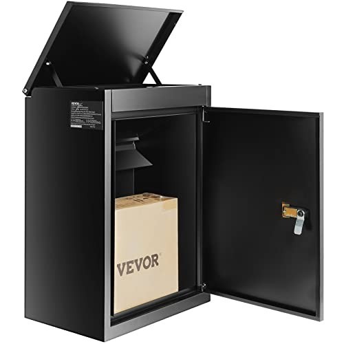 Large Lockable Parcel Drop Box - Galvanized Steel, Waterproof, Anti-Theft, Coded