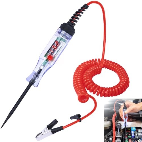 Test Light Automotive, 5-90V DC Test Light with Voltmeter, Bidirectional Car