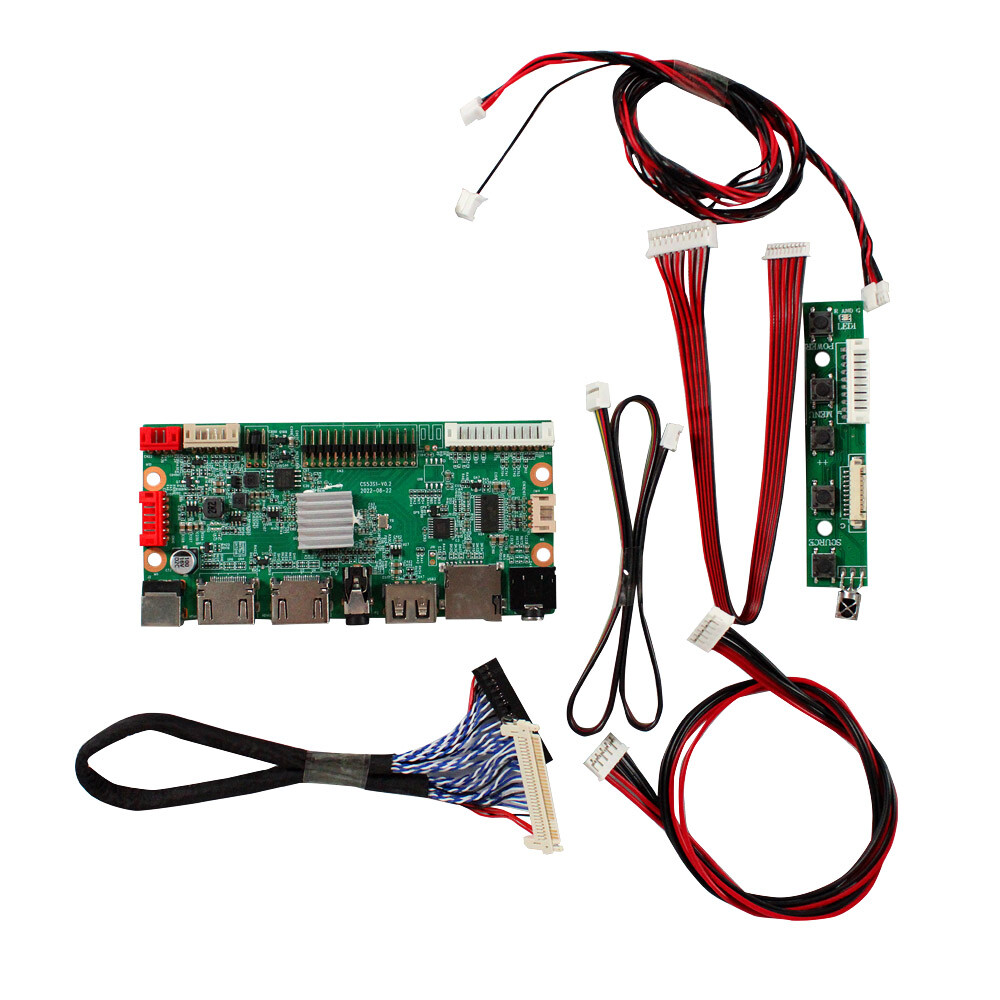 HDMI USB CVBS LCD Controller Board For 19inch 1920x360 DV190FBM-NB0 LCD Display