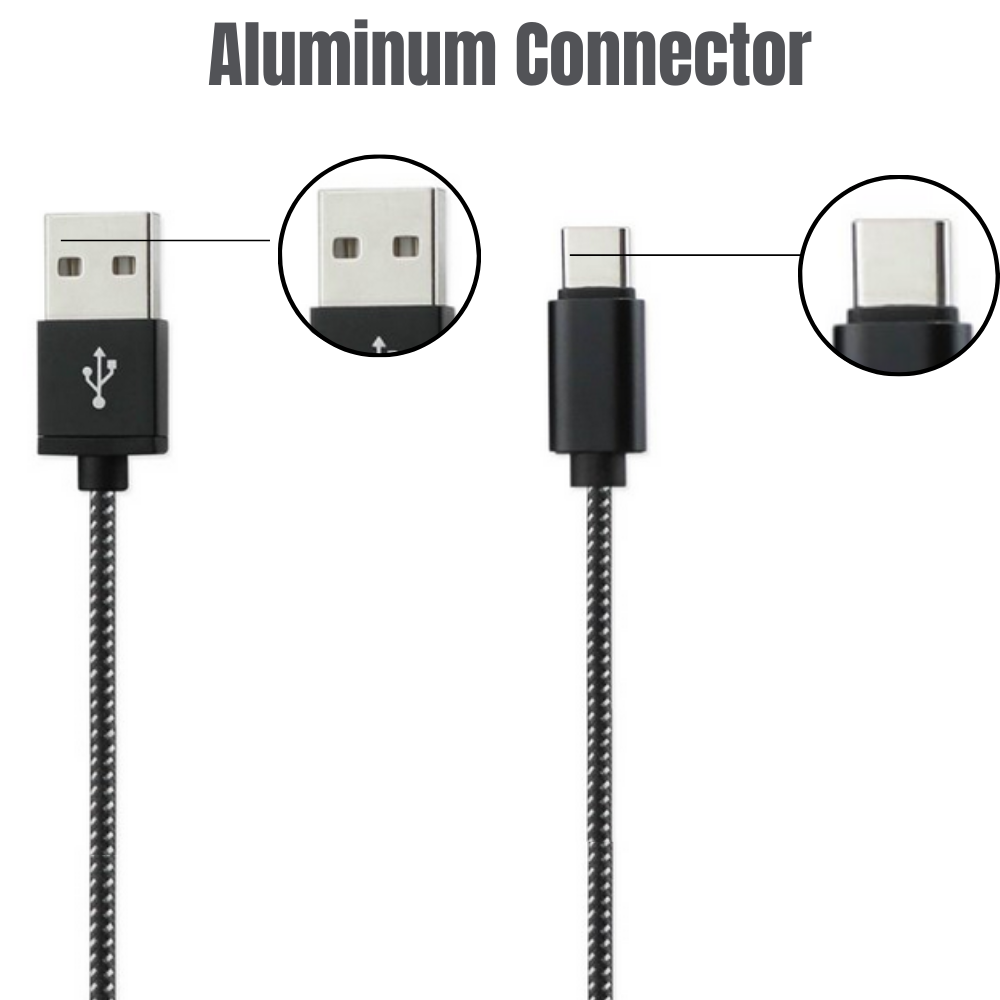 USB Fast Charger Wall Power Adapter 10Ft Long Type C Cable For Samsung Android