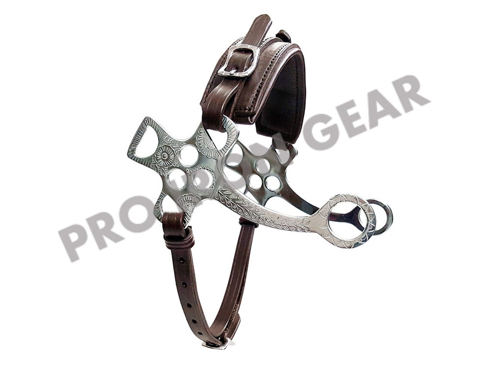 Hackamore Bitless Horse Bit English Western Adjustable Leather