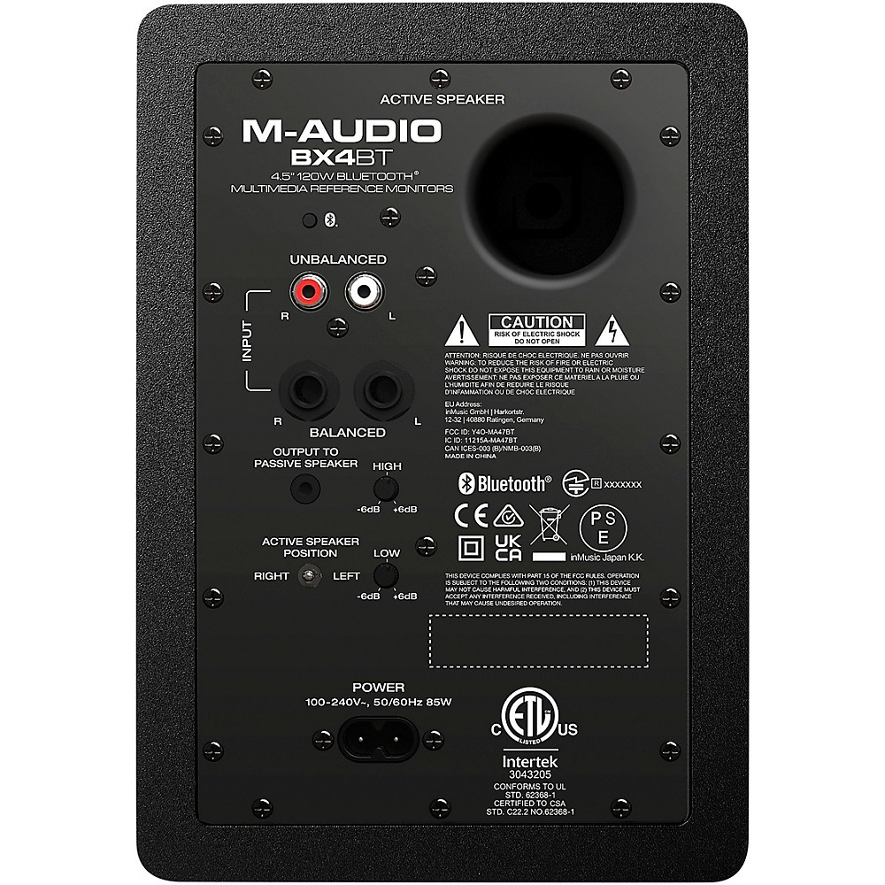 M-Audio BX4BT 4.5" 120W Bluetooth Multimedia Reference Monitors (Pair)