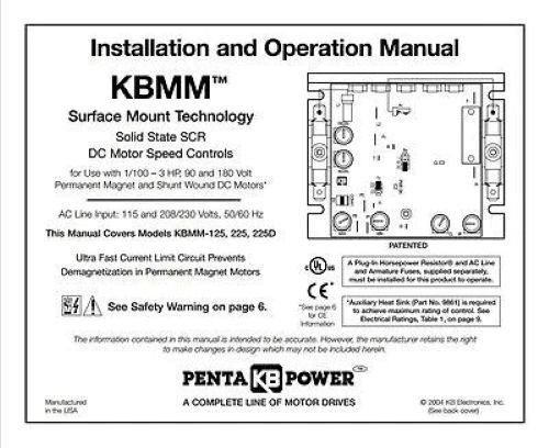 KB Electronics KBMM-225 DC Motor Control 9450