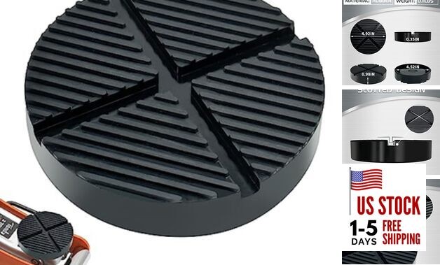 Floor Jack Rubber Pad, Universal Jack Pad Adapter, Pinch Weld Side 1 PACK