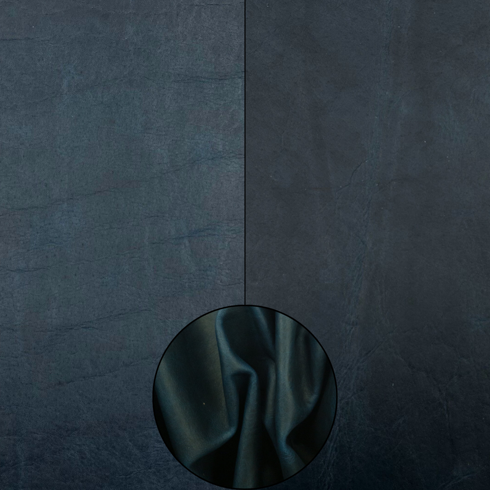 Genuine Bison Sides Project Pieces Blue Pull Up 3-4 OZ