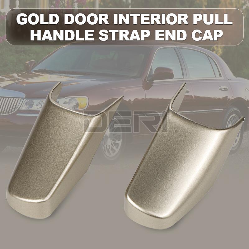 Door Panel Pull Strap End Caps Handle Cover Cap For 2003-2011 Lincoln Town Car