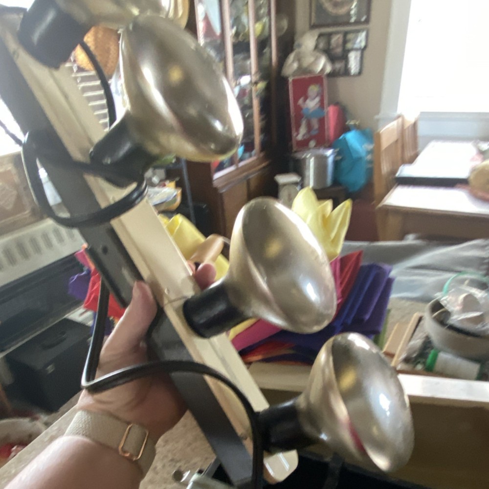 Studio Continuous Lighting Unit, 3 Bulbs, Black/White, AC-Powered, Carry Case