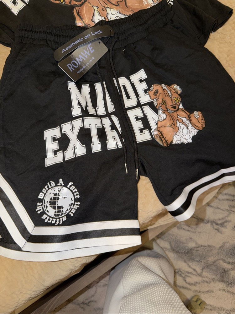 Romwe Set Made Extreme Bear NWT AA691