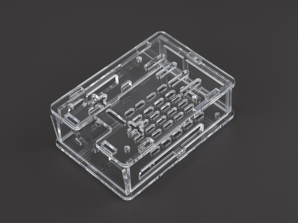 Waveshare Clear Acrylic Case for Raspberry Pi 5 installing Active Cooler