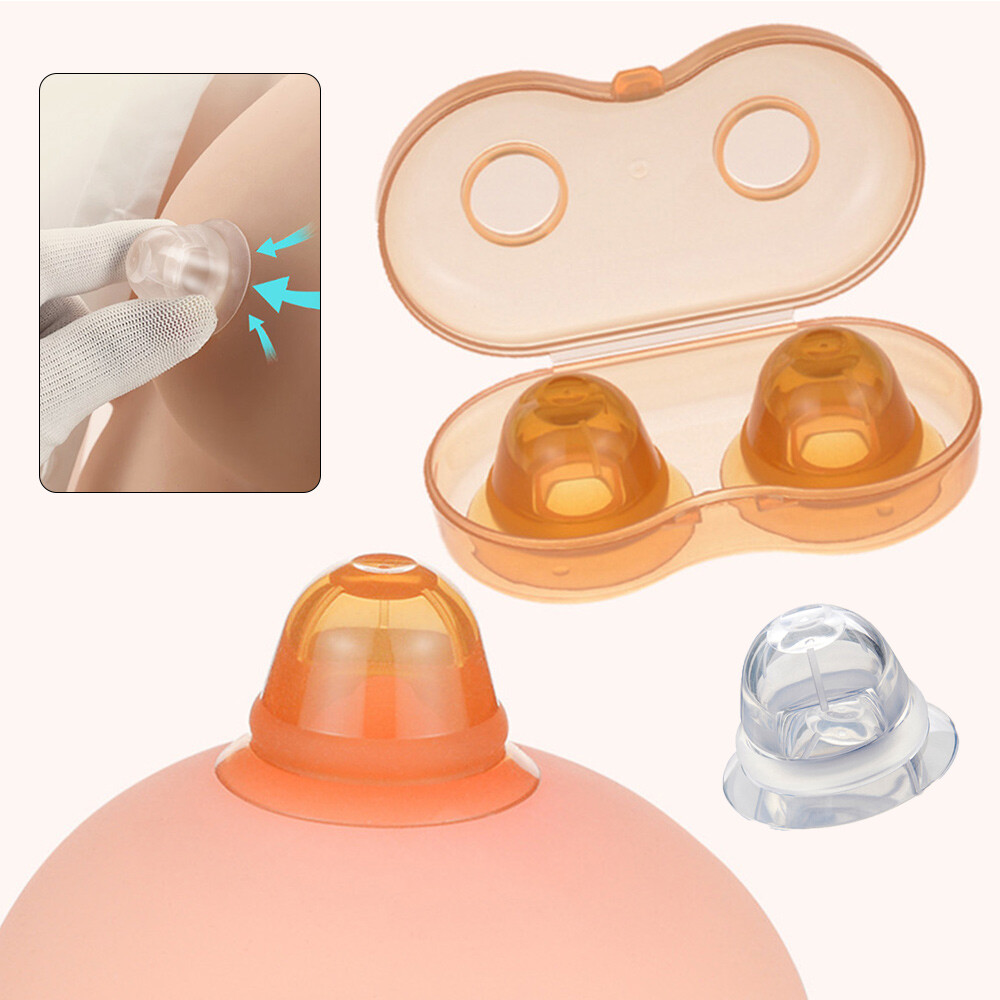 2PCS Silicone Nipple Correction Breast Correcting Shell Nipple Shield Inverted