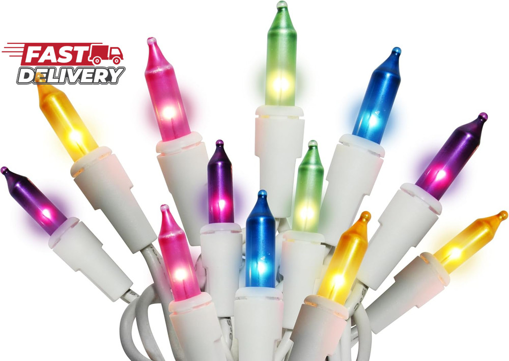 Holiday Pride Easter String Lights - 100 Count Mini Easter Lights String on Whit