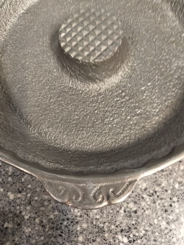 Vintage Cast Aluminum Nutcracker Bowl With Mallet Hammered