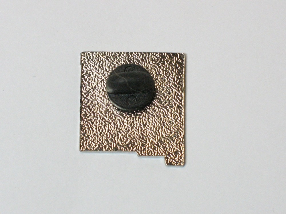 New Mexico State Shaped Give Lapel Pin Back