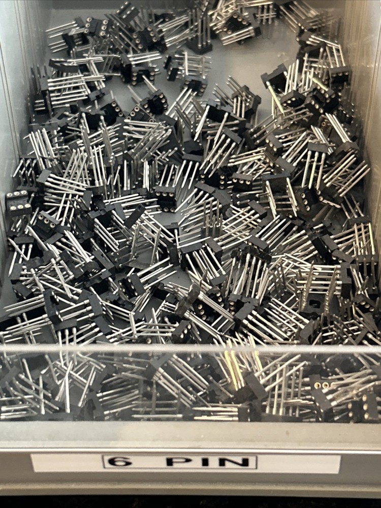 IC SOCKET, 6 PIN DIP SOCKET, WIRE WRAP, Screw Machine, Tin, Gold.