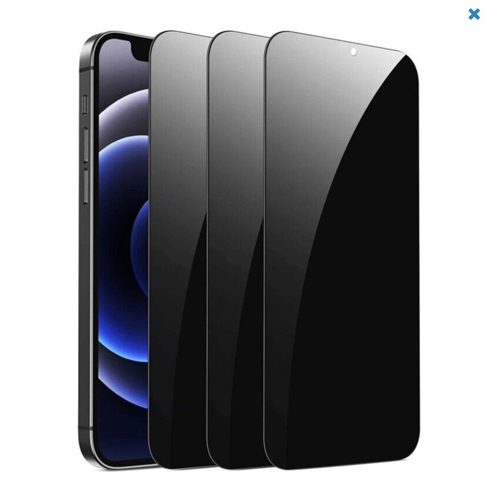 3 Pack - Tempered Glass Privacy Screen Protector - iPhone 16 PRO MAX