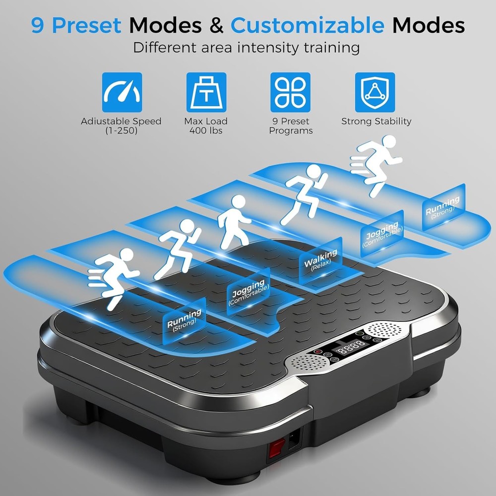 Aorapulse Vibration Plate Exercise Machine, Vibration Plate for Lymphatic Draina