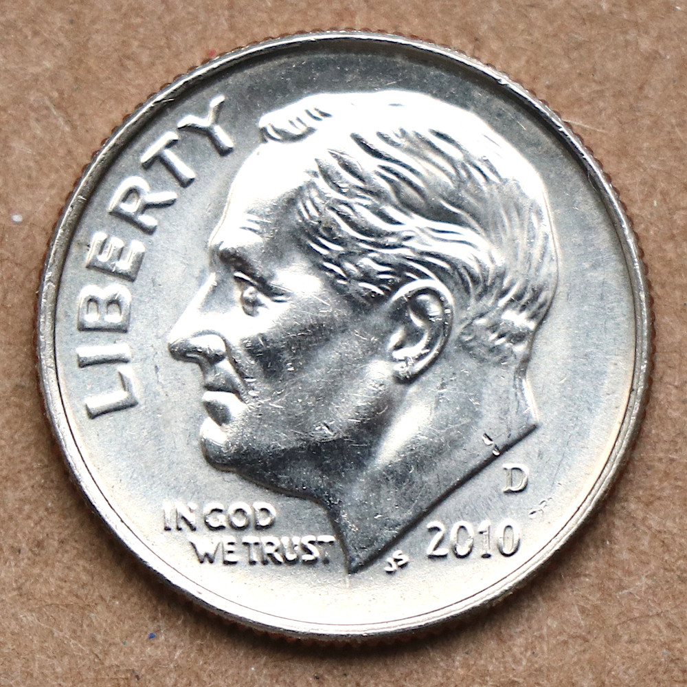 2010 D Roosevelt Dime BU