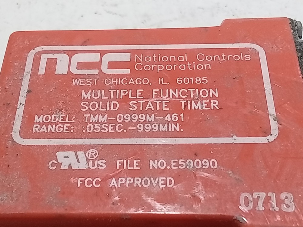NCC TMM-0999M-461 Multiple Function Solid State Timer. (I2B1)