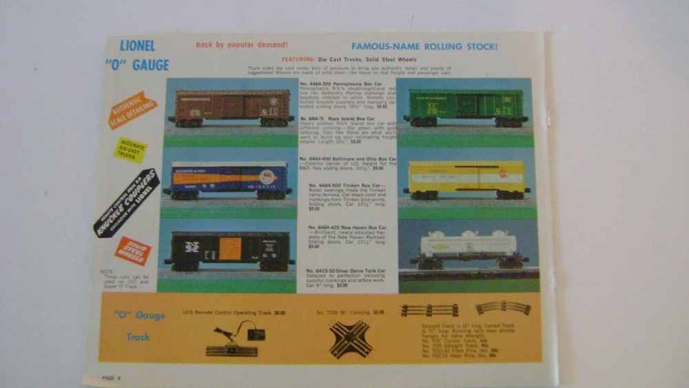 Lionel 1969 Consumer Catalog (Mint)