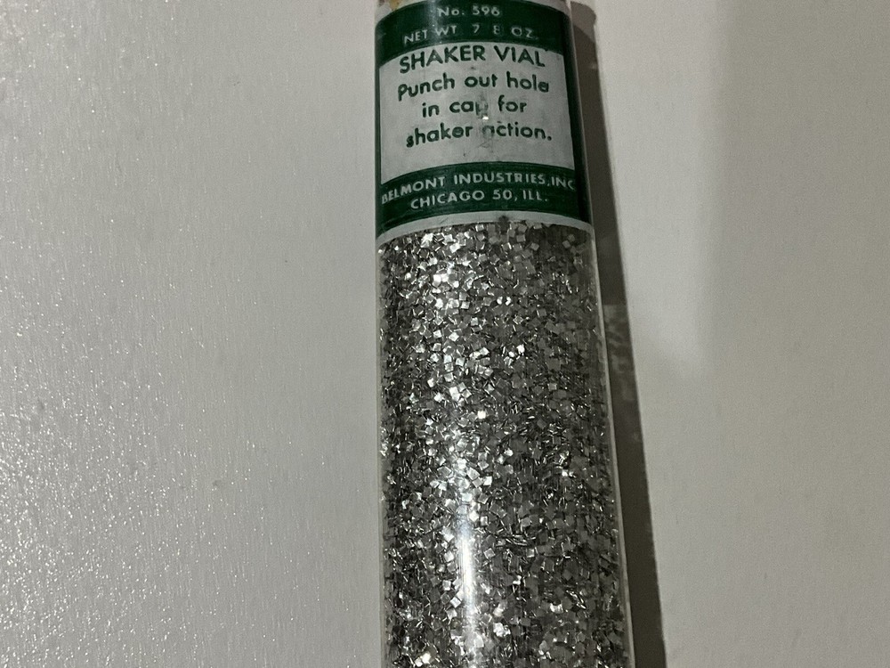 Vintage Belmont Silver Glitter