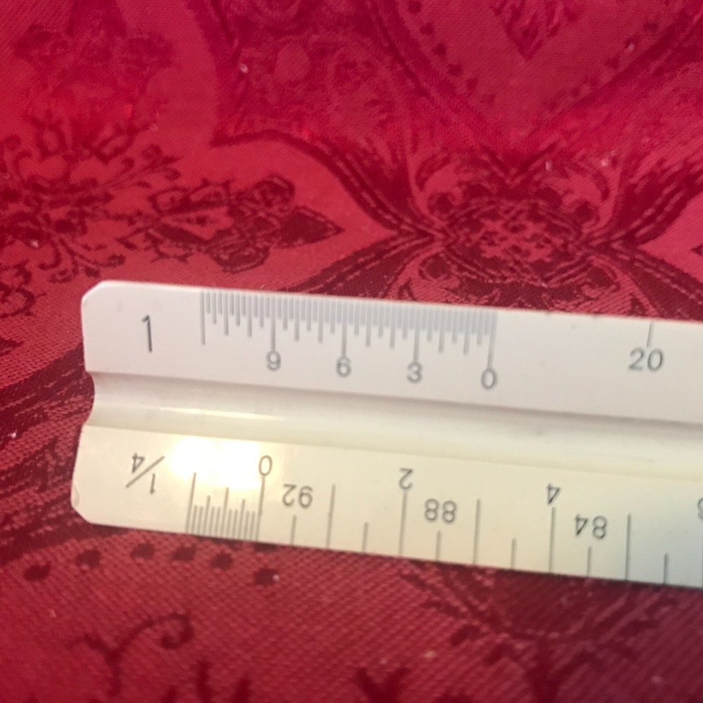 VINTAGE "STAEDTLER-MARS" 987 19-31 TRIANGULAR ARCHITECT/DRAFTING SCALE-MINT COND